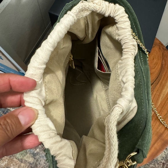 Suede fringe Bucket Bag Italy - Picture 3 of 12